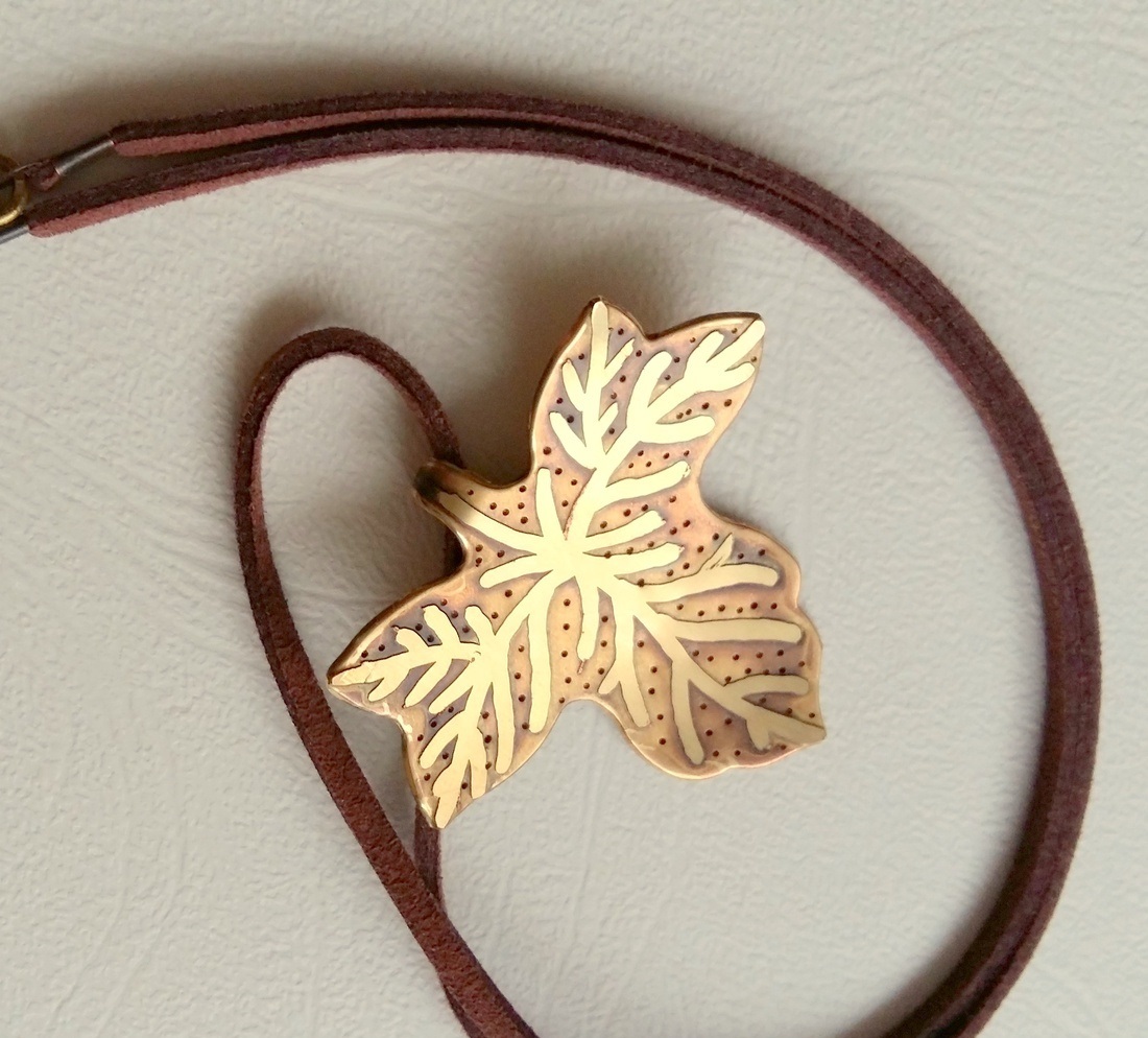 autumn leaves pendant