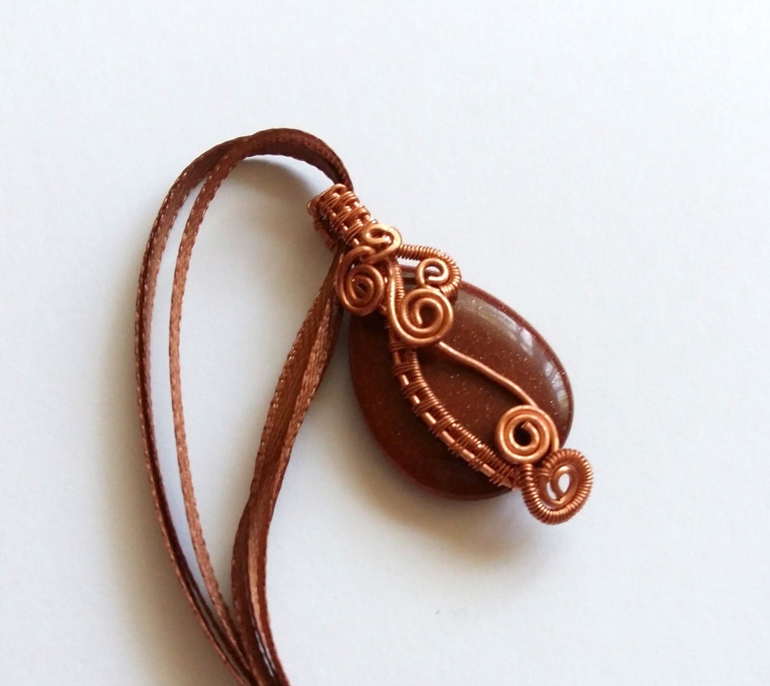 sparkling sunset pendant