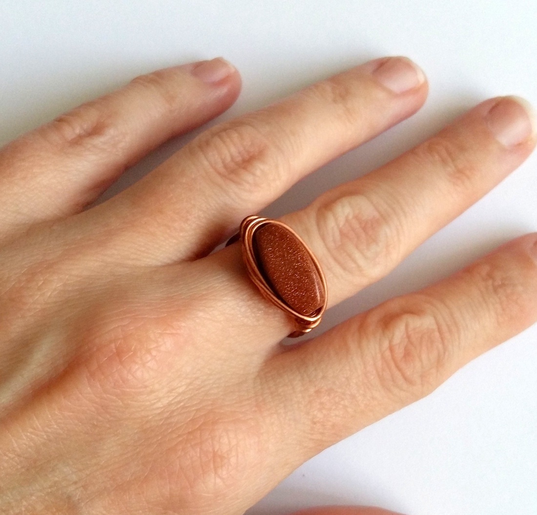 sparkling sunset ring